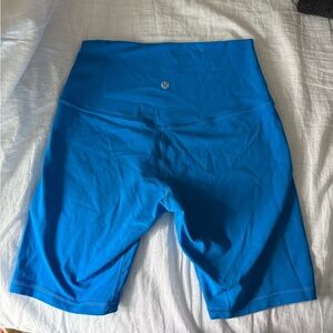 Womens lululemon Blue Biker Shorts